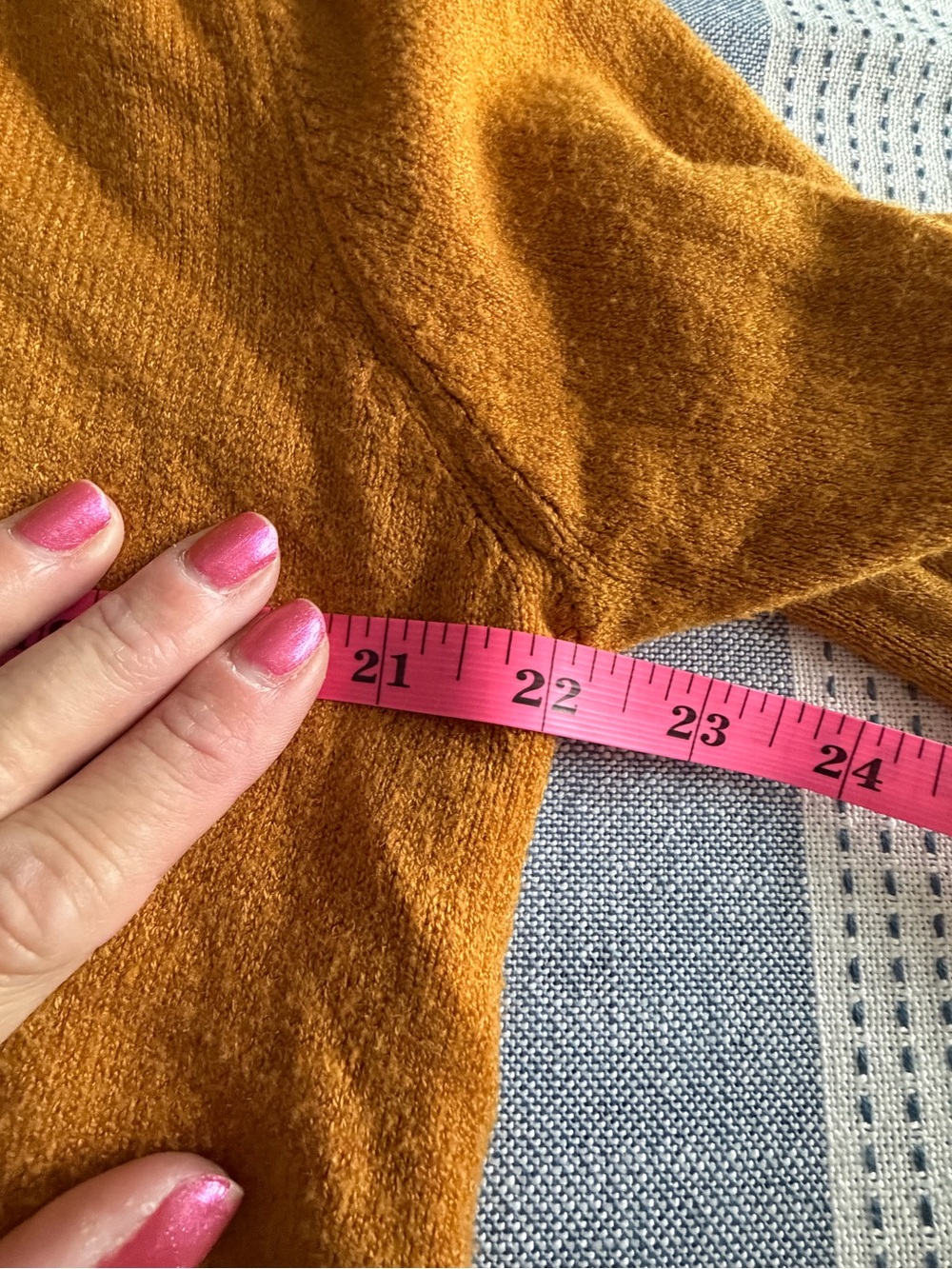 Cyrus Open-Front Ribbed-Trim Hooded Cardigan- Mustard - Picture 5 of 6
